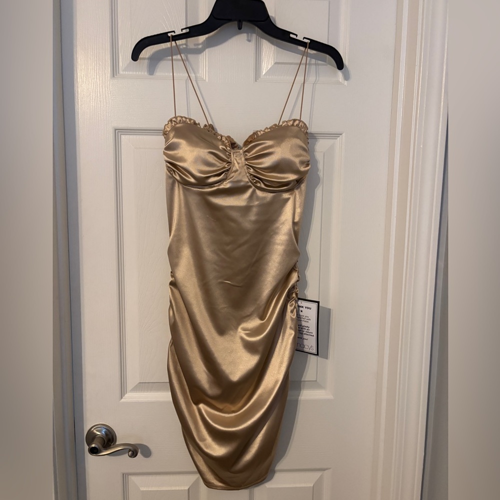 Size 9/10 B Darlin Gold Mini Dress